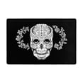 thumbnail image 4 of XMXY Area Rugs Doormat Outdoor Entrance, Star Skull Rose Print Facecloth Non-slip Floor Mat Rug for Living Room Kitchen Sink Area Indoor,36"x24", 4 of 9