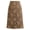 Khaki, variant on Joernso Bodycon Skirt Hollow Out Lace Elegant A-line High Waist Knee Length Skirt for Office
