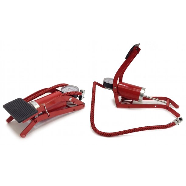 LOT 2 FOOT AIR PUMPS INFLATE BALLS TIRES MATTRESSES + NEEDLES