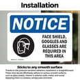 thumbnail image 3 of (2 Pack) Face Shields Goggles And Glasses Sign, 3 of 7