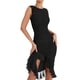 thumbnail image 1 of Vestido midi plisado sin espalda para mujer - Cuello redondo sin mangas, poliéster, para fiesta/casual - Tallas S-L, 1 of 8