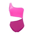 thumbnail image 7 of MDUKONU Women's Monokiniwomen's Tummy Control Swimsuit Long Torso Swimsuit Pink XL, 7 of 7