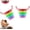 2 Pcs, variant on Rainbow Expandable Sink Strainer Basket Food Waste Catcher,Retractable and Foldable to Prevent Clogs Colorful and Cute Plastic Food Scrap Collector Sink Drain Basket
