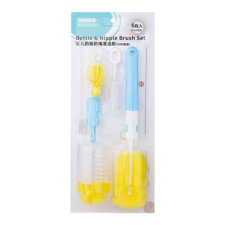 

Christmas Up to 65% off Clearance! Uhuya Kitchen Cleaning Tool Sponge Brush for Wineglass Bottle Coffe Tea Glass Cup Blue