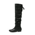 thumbnail image 3 of BURUDANI Women's Over The Knee Thigh High Winter Boots Color BLACK-PU, Size 8.5, 3 of 7