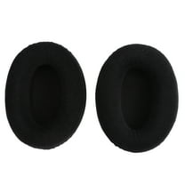 WRISTBIQUE Headphone Pads Replacement Headset Covers Black Flannelette 2Pcs