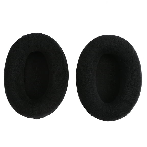 WRISTBIQUE Headphone Pads Replacement Headset Covers Black Flannelette 2Pcs
