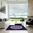 thumbnail image 6 of Ahgly Company Indoor Round Patterned Lavender Purple Area Rugs, 7' Round, 6 of 6