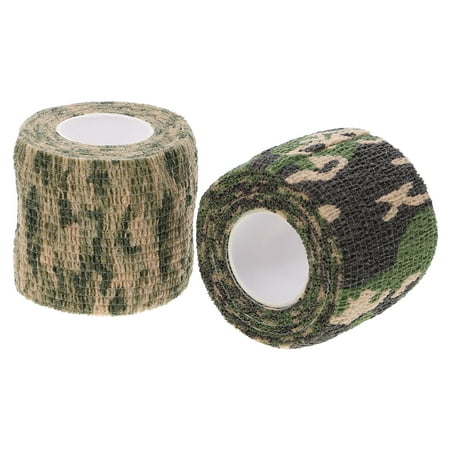TINKSKY 2 Rolls Belt Duct Camouflage Tape Water-resistant Tape 5.5X5.5CM