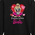 thumbnail image 3 of Barbie - Peace Love Barbie - Toddler And Youth Long Sleeve Graphic T-Shirt, 3 of 5