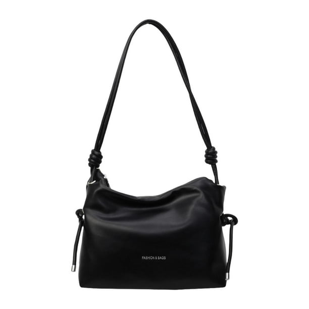 Bolso de hombro para mujer, bolso de moda para cumpleaños, primavera, compras, trabajo, desplazamientos Negro