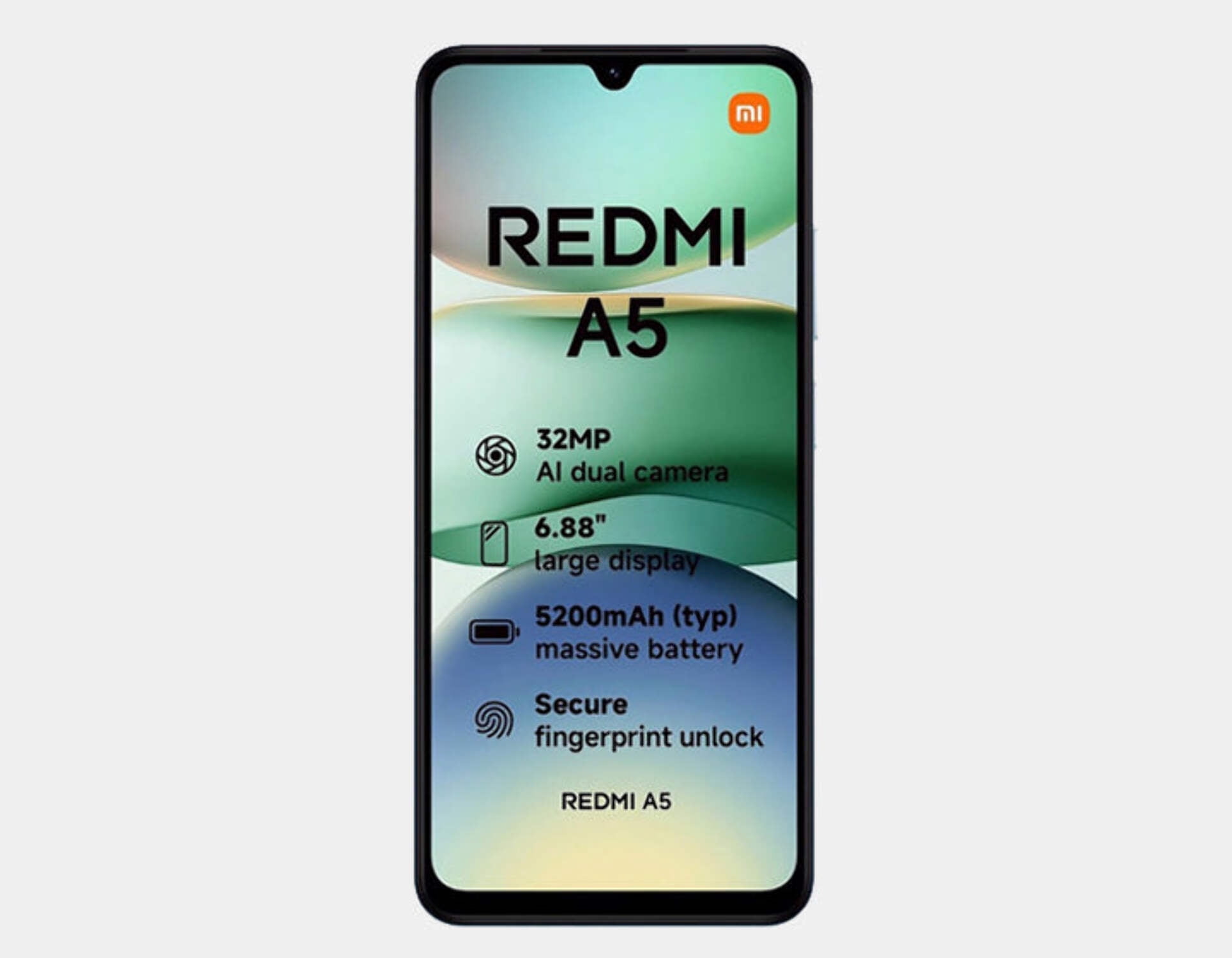 Xiaomi Redmi A5 4G 64GB ROM 3GB RAM Dual SIM GSM Unlocked - Green