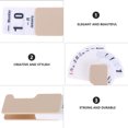 thumbnail image 2 of OULII Perpetual Table Top Calendars Desktop Perpetual Calendar Khaki 1Set, 2 of 6