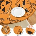 thumbnail image 4 of Halloween Pumpkin Festival Elastic Fitted Tablecloth 52 Inch Round - Washable Spooky Design Table Cover for Party Dining, 4 of 6