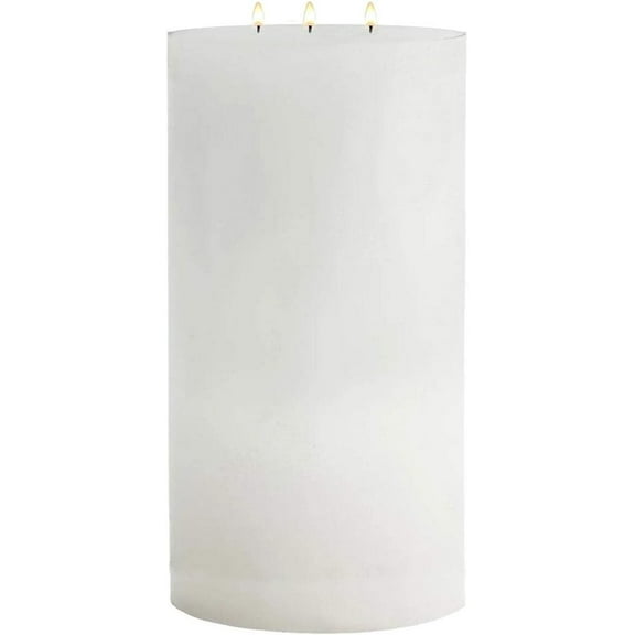 White Pillar Candles 6x12