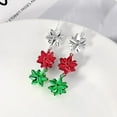 thumbnail image 3 of Yoyauz Christmas Earrings for Women, Cute Green Christmas Gift Bow Dangle Earring, Holiday Crazy Party Drop Stud Earrings, 3 of 5