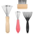 thumbnail image 1 of Giantree 4Pcs Self-Cleaning Comb Set for Dust Removal at Home or Salon - Stylist Essentials, 1 of 5
