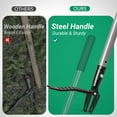 thumbnail image 4 of Metal Weeder，Stand Up Weed Puller Tool with Long Handle – Heavy-Duty All-Metal Weeder with Upgraded Pincer Claw – Pull Weeds from The Root Without Bending, Pulling, or Kneeling, 4 of 4