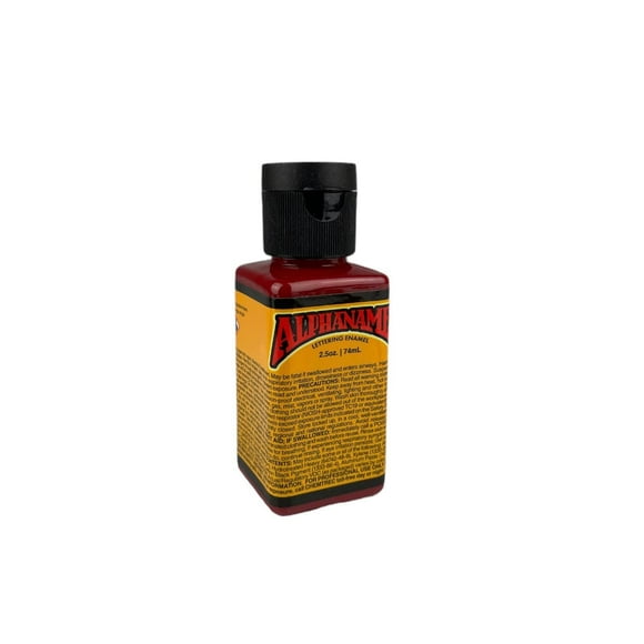 Alphanamel 2.5Oz Dark Red