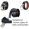 thumbnail image 2 of Men's Leather Belt Strap Without Buckle, Strap ONLY 3.0cm / 3.2cm / 3.5cm / 3.8cm （4size） wide, 2 of 6