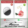 thumbnail image 3 of Januofit Leather Keychain Holder Case Compatible with AirTag,Cute Protective Cover with Keyring,Anti-Scratch Finder GPS Tracker Case for Wallet Keys,Bag,Pets, 3 of 6