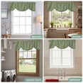 thumbnail image 6 of Tie Up Valances for Windows, Sage Green Floral Adjustable Valance Curtains Window Treatment for Living Room/Bedroom Windows, Spring Flowers Rod Pocket Kitchen Curtains & Drapes 60x18 Inch, 6 of 9