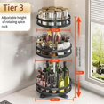 thumbnail image 4 of 360-Degree Rotating Seasoning Rack Non-Slip Carbon Steel Storage Tray for Storage Tank Seasoning Kitchen Parts C, 4 of 5