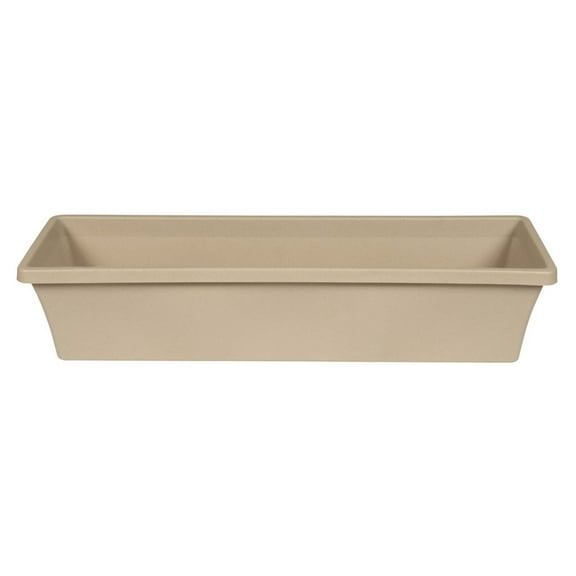 Indoor/Outdoor Resin Window/Flower Box, Taupe  30"