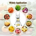 thumbnail image 5 of EastVita Commercial Vegetable Fruit Chopper with 4 Stainless Steel Blades (1/4", 3/8", 1/2" & 6-Wedge Slicer), Heavy Duty French Fry Cutter Manual Dicer Slicer, 5 of 6