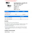 thumbnail image 2 of Front Brake Pad Set - Compatible with 2000 - 2005 Toyota Celica 2001 2002 2003 2004, 2 of 2