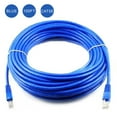 thumbnail image 1 of KUNOVA (TM) Ethernet Cable, CAT6 50 ft 50 Feet Blue (LAN Hardware) EIA568 Patch Cable, RJ45 / RJ45 50' Blue for 10 Base-T, 100 BaseT 1000 Base-T Gigabyte 15 Meter, 1 of 3