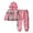 Pink（A538）, variant on Fdqin Girls Fall Outfits 4 Pcs Hoodies for Teen Girls Long Sleeve Crop Sweatshirt Top and Jogging Sweat Pants Set Pink Beige 11-12 Years
