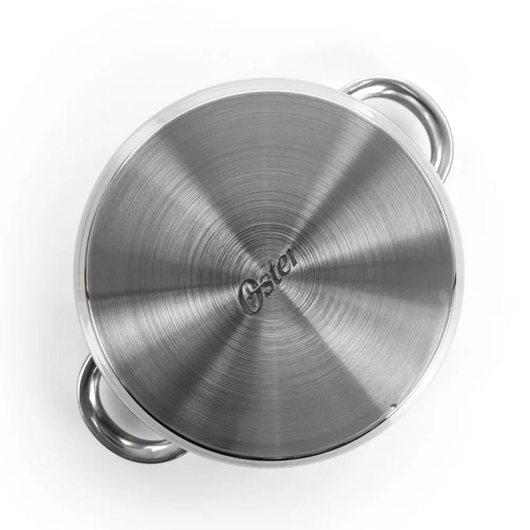 Oster Sangerfield 5 Piece 4 Quart Stainless Steel Dutch Oven with
