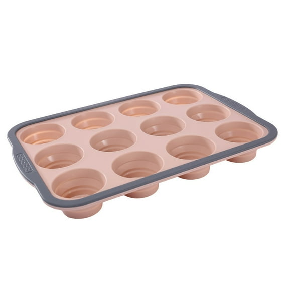 High-Temperature Silicone Mini Pudding Molds Set of 12 for Baking
