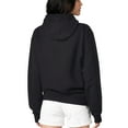 thumbnail image 2 of Women's G-III 4Her by Carl Banks Black Miami Marlins Flowers Graphic Pullover Hoodie, 2 of 2