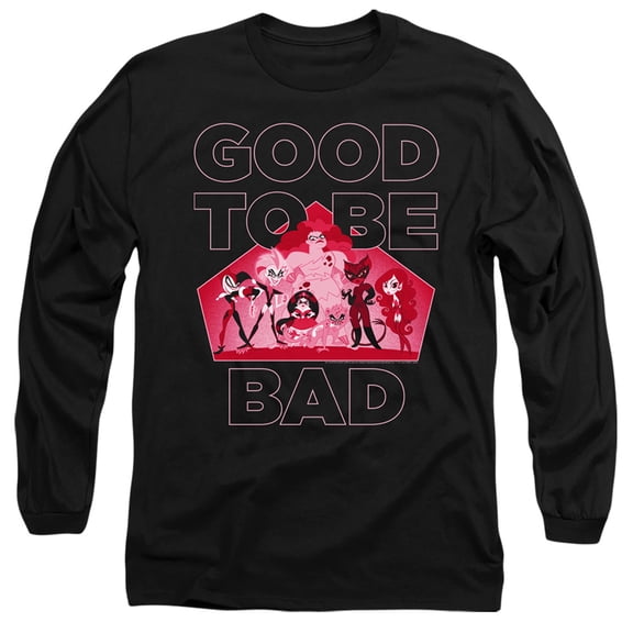 Dc Superhero Girls/Good To Be Bad-Long Sleeve Adult 18/1 Black