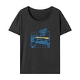 thumbnail image 1 of Camiseta para mujer verano ligero trajes cómodo cuello redondo camisa para el trabajo SG, 1 of 7