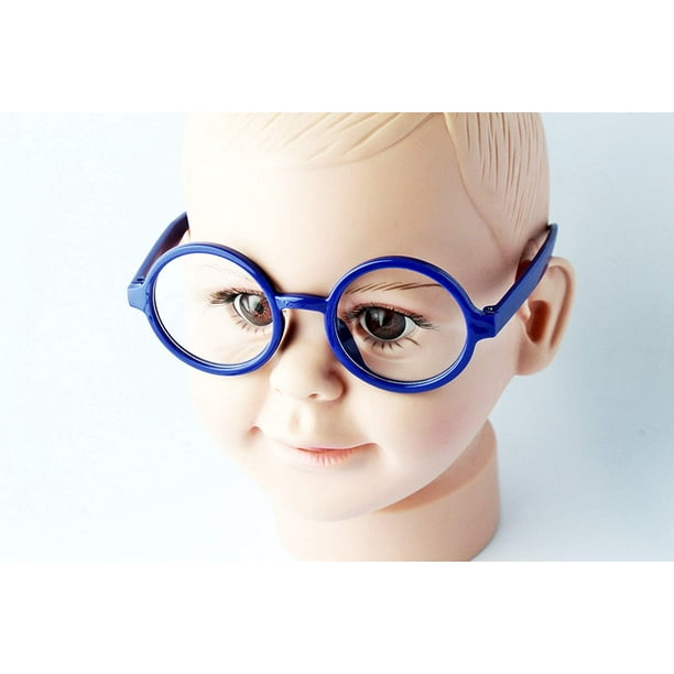 KD01 Baby Infants Toddlers (03 years old) Round Clear lens Glasses
