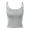 Grey, variant on Women's Casual Round Neck Sleeveless Stretch Summer Tank Top Comfortable Daily Wear Blouse Tee With Jeans