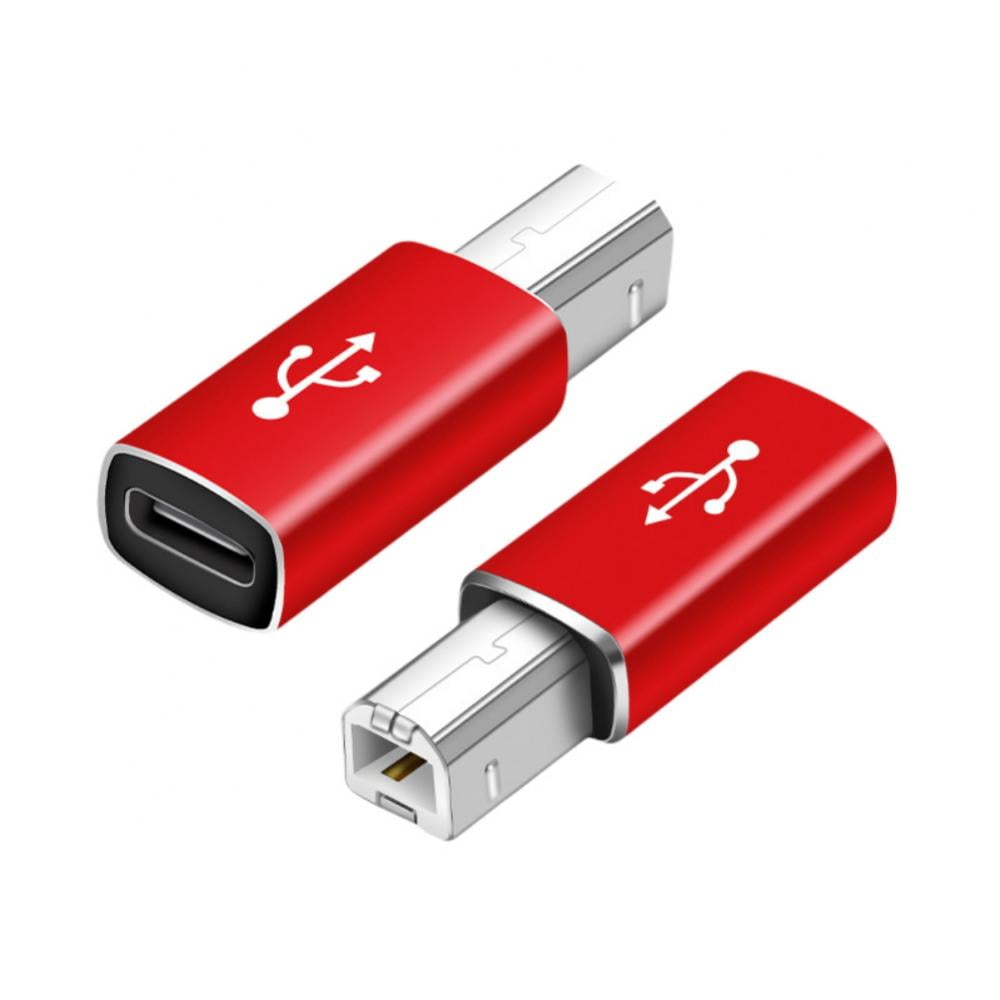 PRAETER USB C Female To MIDI Adapter, USB C To USB B Adapter Compatible