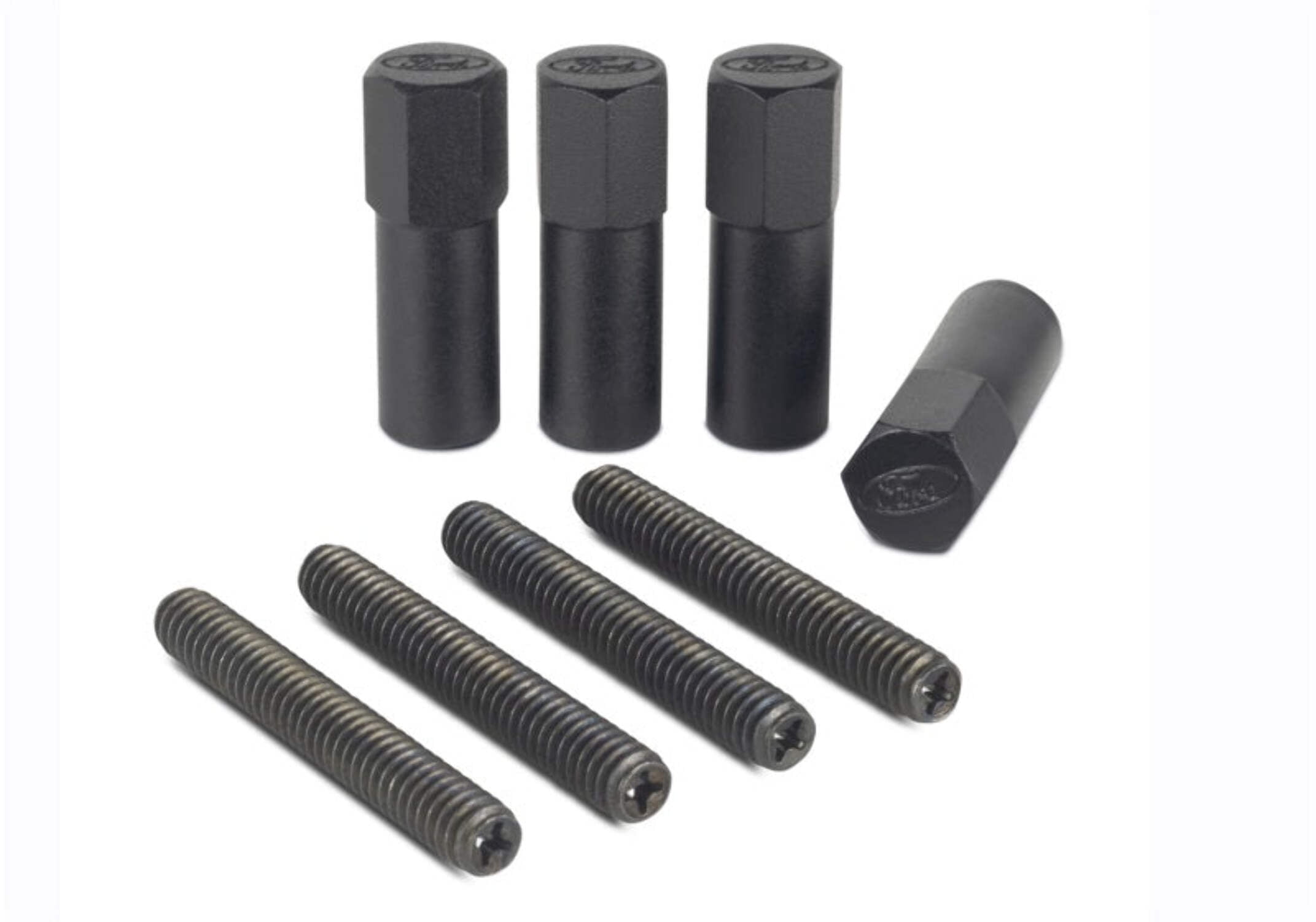 Valve Cove Bolt Kit 4pk Black w/Ford Logo