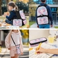 thumbnail image 2 of HUIACONG Kids Backpack 4-IN-1 Set Rose Sky Axolotl Lightweight 300g for Boys Girls 6-12 Detachable Lunch Box Pencil Case Water Bottle Holder School Book Bag, 2 of 7