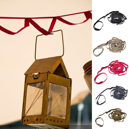 

Yanerim Outdoor Camping Clothesline Storage Strap Length Adjustable Wear Resistant Good Load-Bearing Clothesline Clothes Drying Rope