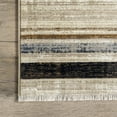 thumbnail image 3 of nuLOOM Aline Contemporary Striped Fringe Area Rug, 5' x 7' 10", Aline Beige, 3 of 6