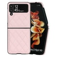 thumbnail image 2 of Dteck Case for Samsung Galaxy Z Flip 3 (6.7" 2022 Relese), PU Leather Case Luxury Diamond Pattern Shockproof Anti-drop Anti-strip Fashion Case for Girls & Women For Samsung Galaxy Z Flip 3, Pink, 2 of 10