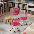 thumbnail image 2 of Homy Casa Lot de 2 chaises de bureau compactes à roulettes pour étudiants, 2 of 10
