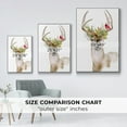 thumbnail image 4 of Holiday Deer I - Framed Gallery Wrapped Holiday Canvas - 25 x 37 - White Frame, 4 of 8