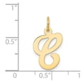 thumbnail image 4 of Auriga Fine Jewelry 14K Yellow Gold Letter C Initial Charm Pendant for Women (L- 11.02 mm, W- 16 mm), 4 of 6
