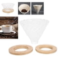 thumbnail image 4 of Fugacal Pour Over Coffee Dripper Cone Filter Cup Coffee Maker Accessories with Wood Base Home Office Use,Cone Coffee Filter,Coffee Filter, 4 of 8