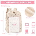 thumbnail image 4 of KAMUGO School Backpack Set for Kid Teen Girls,Elementary Grade 1-4 School Bookbags with Lunch Bag,Corduroy Lightweight College Daypack Beige Strawberry, 4 of 7